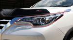 Накладки на передние фары хромированные для Toyota Fortuner Suv 2015-